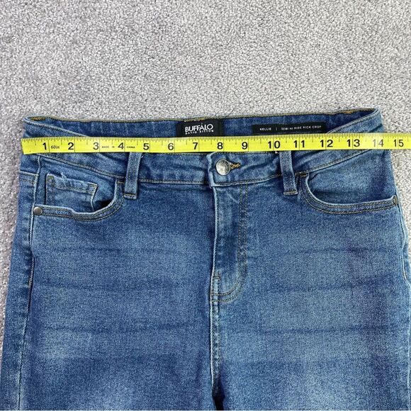 Buffalo David Bitton Jeans Women’s 29 Blue Cropped Bootcut Dark Wash High Rise - Picture 9 of 14